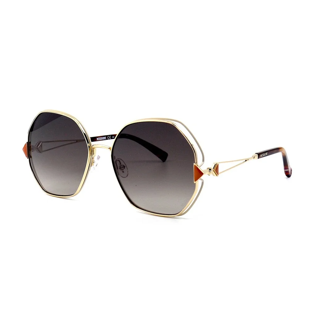 MISSONI MIS 0075/S Y3R GOLD IVORY BROWN GRADIENT AUTHENTIC SUNGLASSES - Picture 3 of 13